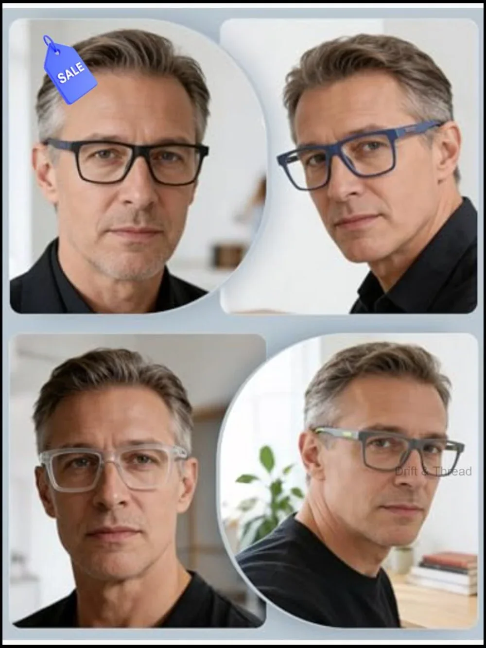 Oversized 1.5 Reading Glasses Blue Light Blocking Anti UV Eyestrain Men Women